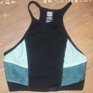 PINK INTIMATES BLACK W/ BLUE BLOCKS
